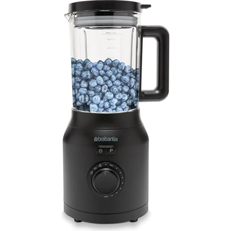 Brabantia Frullatore, Standmixer mit 1200-W-Motor, 1,7 Liter Glasbehälter, Schwarz – Bild 5