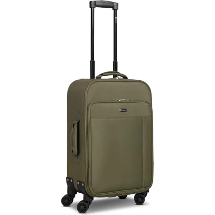 CHECK.IN Kabinen-Koffer Sevilla 2.0, kleiner Cabin-Trolley 35 x 22 x 55 cm, 38 Liter Volumen, strapazierfähiges Polyester, Teleskopgriff & Doppelrolle – Bild 1