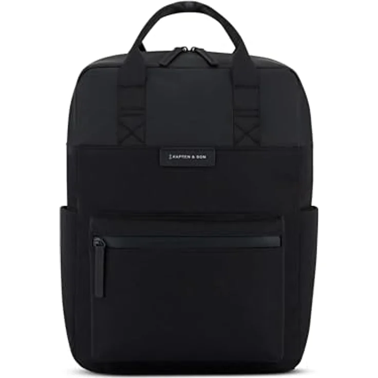 Kapten & Son Freizeitrucksack, 39x28x11,5 cm, mit Laptop- und Tabletfach, Anti-Diebstahlfach, Schwarz – Bild 1