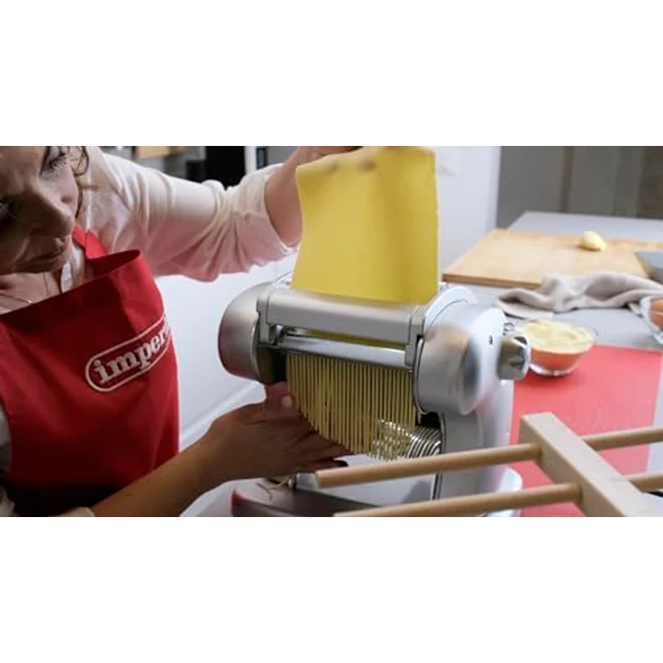 Imperia PASTAPRESTO T6,5/12 mm, Elektrische Pastamaschine in Anthrazitgrau mit Edelstahl-Schalenmaterial – Bild 2