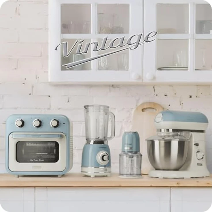 Ariete 1588 05 Vintage Küchenmaschine, stainless_steel, Blau,Weiß – Bild 6