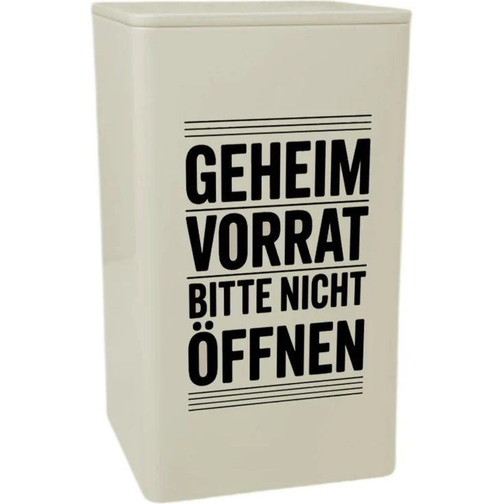 speecheese Geheimvorrat bitte nicht öffnen Dose, 900ml mit modernem Design und humorvollem Schriftzug