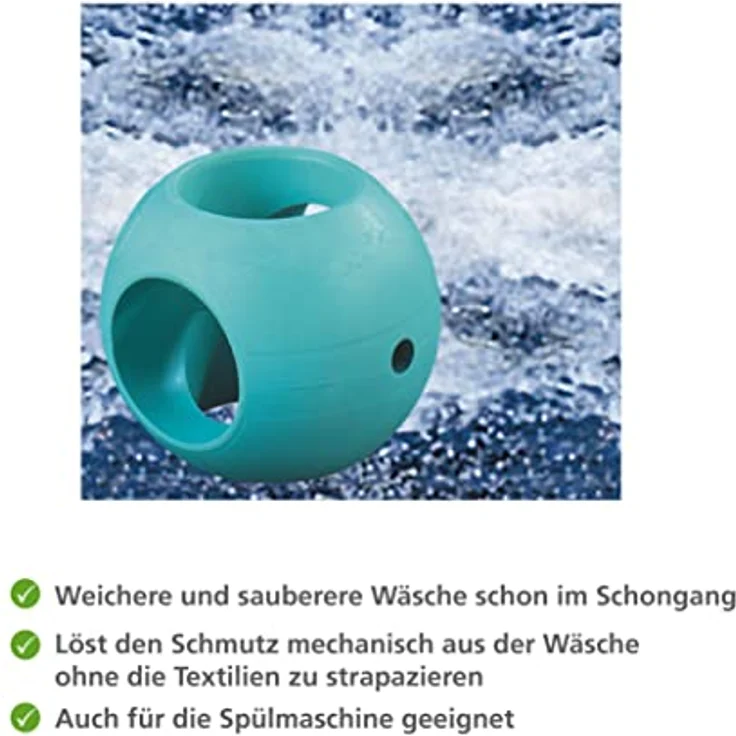 Wenko Waschball Trocknerball Waschkugel Wäsche Ball Wäscheball Waschmittel Waschgänge – Bild 2