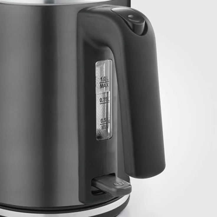 Severin WK 9342 Wasserkocher, 1 Liter, kabellos mit 2400 Watt Heizleistung, schwarz – Bild 3