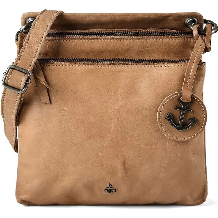 Harbour 2nd Anchor Love Adara Umhängetasche, 100% Leder, 20 cm, braun