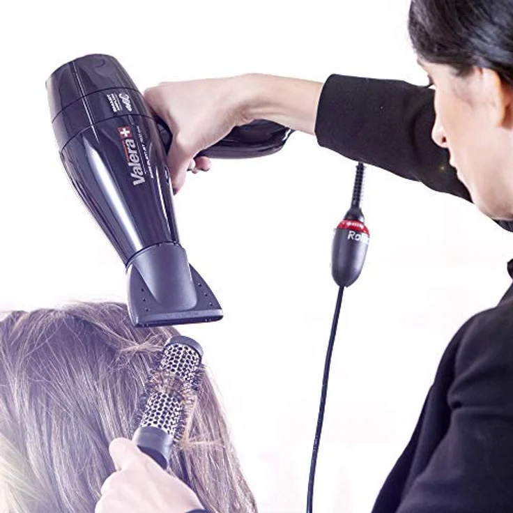 Valera, Swiss Silent Jet Light 7500, professioneller Haartrockner, Föhn mit leistungsstarkem Motor PM-Pro, 3 Temperaturstufen, Ionen-Generator, verdrehsicheres Super-Flex-Kabel, 2000 W, schwarz – Bild 3