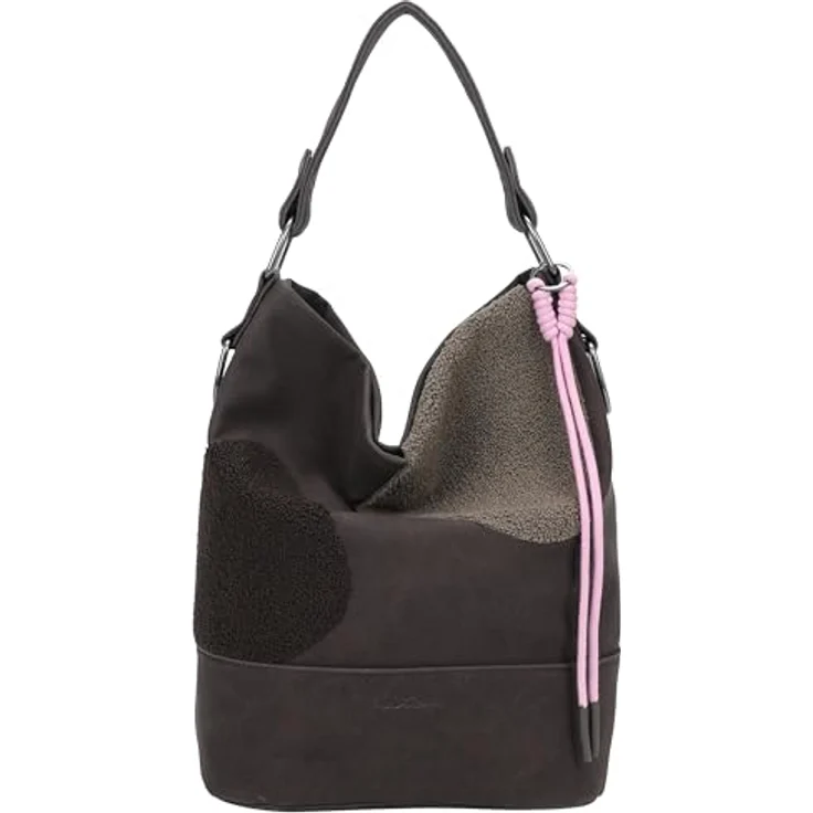Fritzi aus Preußen Olga Schultertasche, Handtasche 27 cm, Braun mit Magnetverschluss und geräumigem Hauptfach – Bild 2