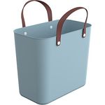 Rotho Albula Einkaufskorb 25l, Kunststoff (PP recycelt) , türkis, 25l