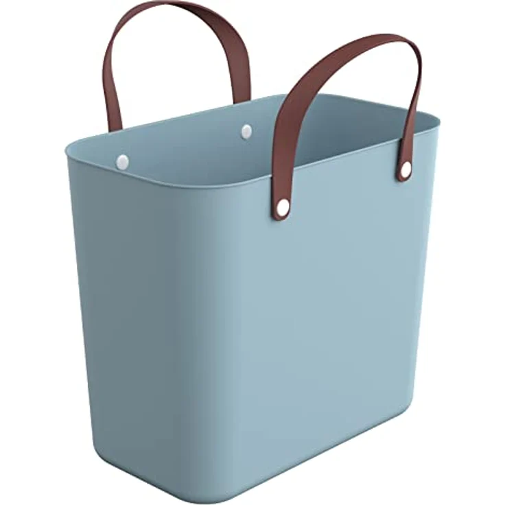 Rotho Albula Einkaufskorb 25l, Kunststoff (PP recycelt) , türkis, 25l – Bild 1