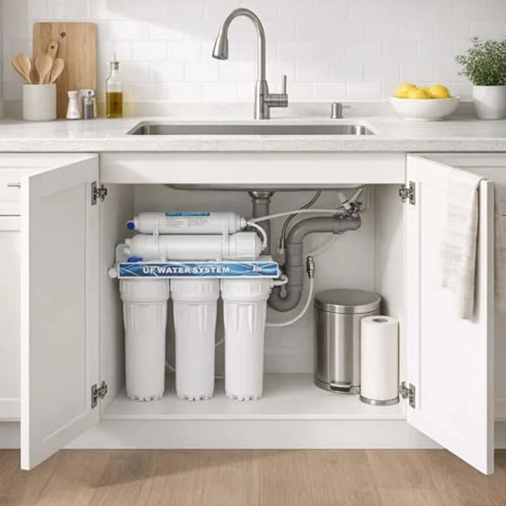 Naturewater NW-UDF5 5 stufiger Wasserfilter, Ultrafilter Anlage, Trinkwasserfilter mit Sedimentfilter und Aktivkohle, 2000 l/Tag – Bild 2