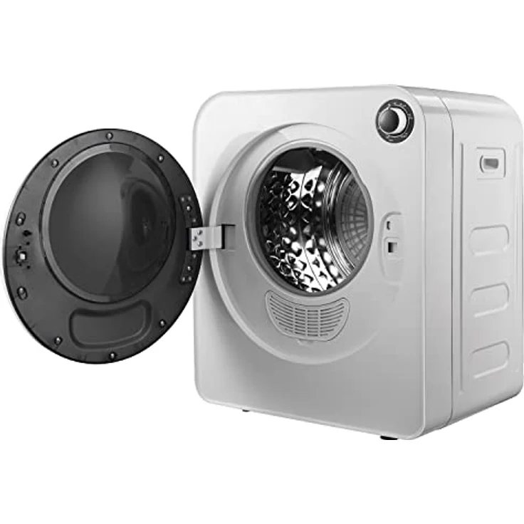 Green Blue GB405 Elektrischer Wäschetrockner, Ablufttrockner 830W für bis zu 3 kg Wäsche, freistehend oder wandmontierbar, fünf Trocknungsprogramme, inkl. 4 Filtersets – Bild 2