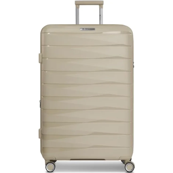 Franky Hartschalen-Trolley London, 4 Rollen, Polypropylen, mit Dehnfalte und TSA-Schloss, max. Breite 35 cm – Bild 8