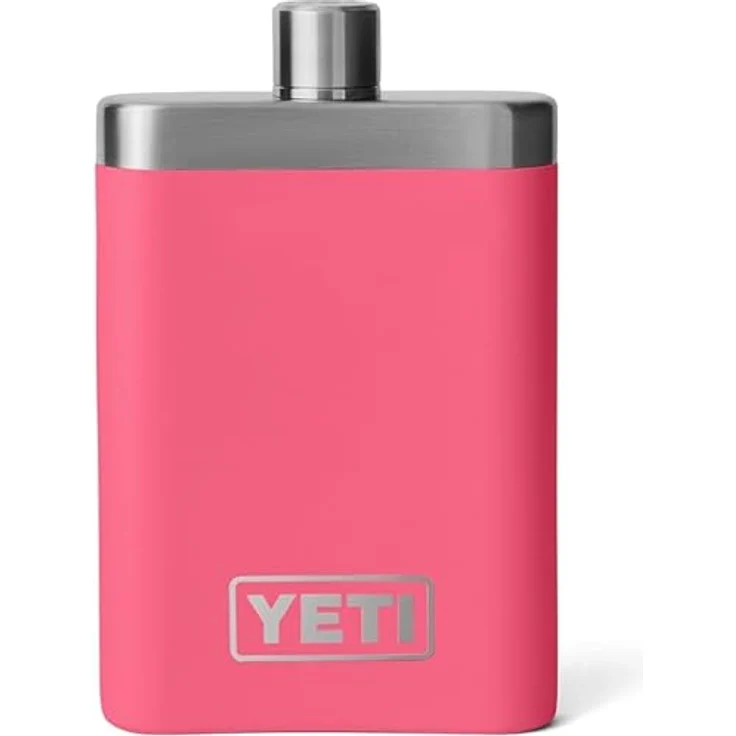 YETI Rambler Flachmann, 7 oz (207 ml) aus Edelstahl in Tropical Pink, spülmaschinenfest mit Trichter – Bild 3