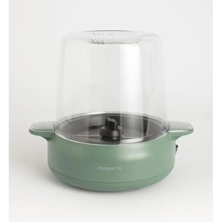 CREATE Popcorn Maker Studio, Popcornmaschine mit Butterschmelzer, Salbeigrün, einfache Bedienung, bis zu 100g Mais, Popcorn in 5 Min, 500W – Bild 2