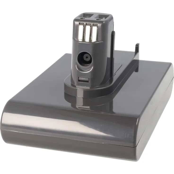 AccuCell Staubsauger-Akku für Dyson 17083-3009, 17083-3511, 17083-5010, 202932-02 - 2500mAh 22,2V Li-Ion, grau, passgenauer Austauschakku