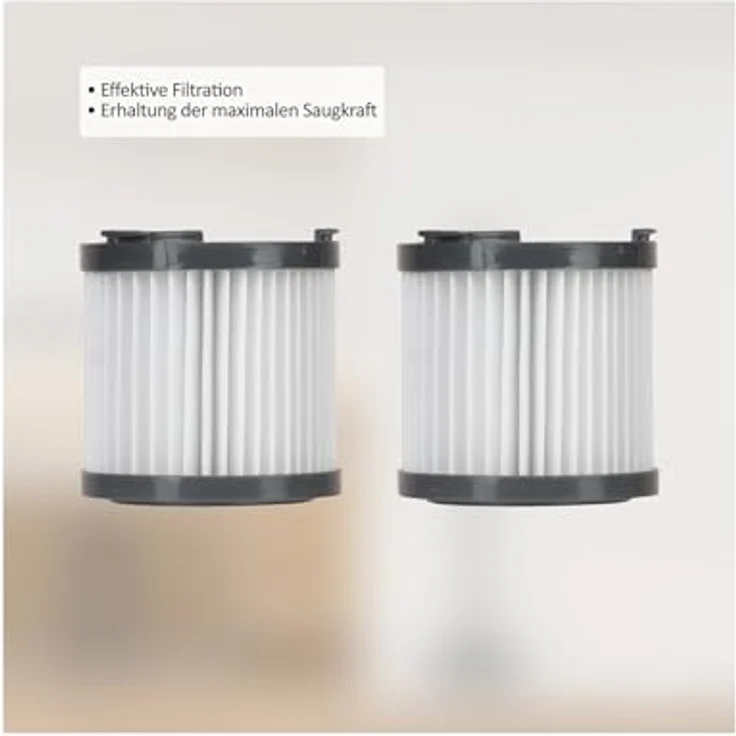Genius Staubsaugerzubehörtasche Genius Invictus Akku-Staubsauger QV7 Pro 2 HEPA Filter (2 x HEPA-Filter, ersatzfilter, staubsaugerzubehör, kompatibel) - Effiziente Reinigung mit 550 Watt BLDC-Motor – Bild 2