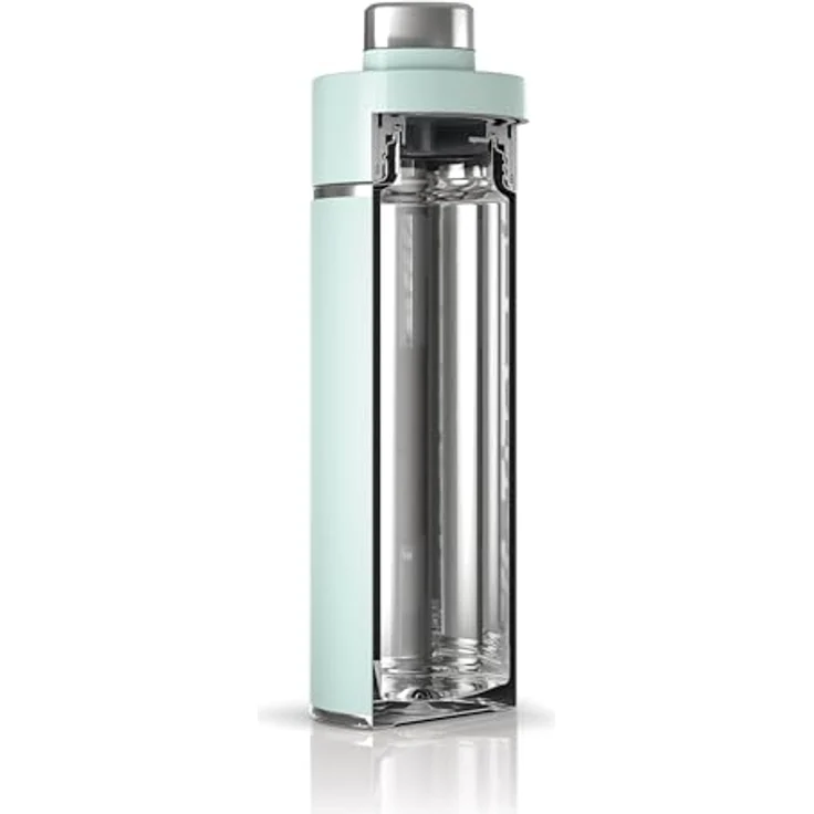 Ninja Thirsti Wasserflasche/Thermobecher to go, 700ml, auslaufsicherer Deckel, dreifach isolierter Travel Mug, Mint – Bild 3
