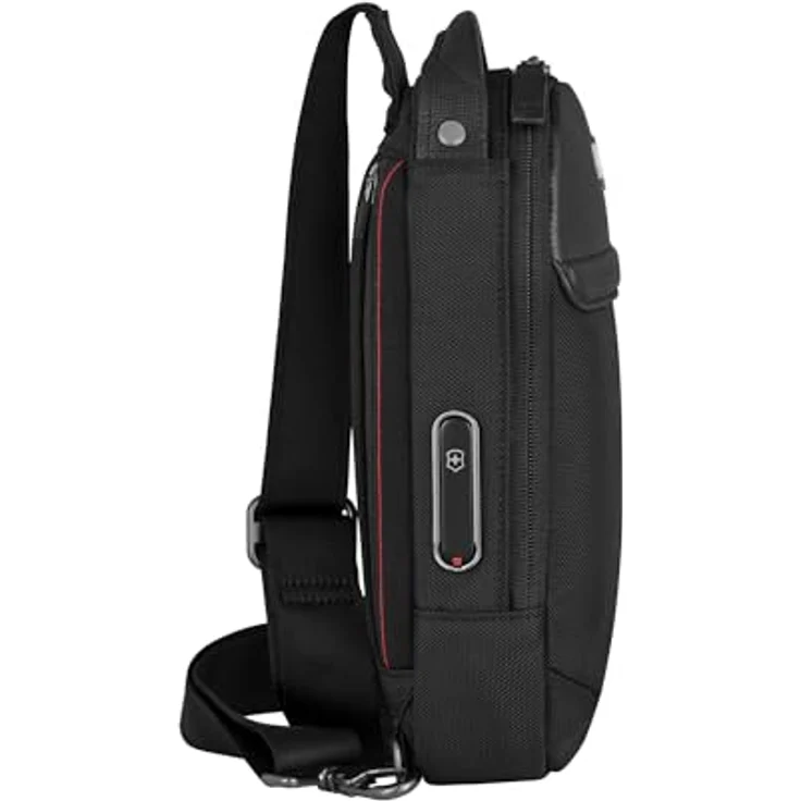 Victorinox Architecture Urban2 Sling Bag, Handtasche mit SoundPocket und verstellbarem Schulterriemen, Schwarz – Bild 5