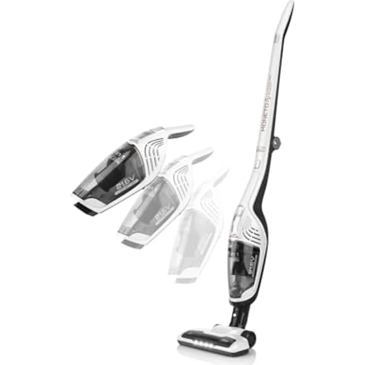 ETA Hand- und Akkustaubsauger Moneto II I 2in1 I Li-Ion Akku 21,6V I HEPA Filter I Rotierende Elektrobürste I Zyklon-Filtersystem I Weiß – Bild 2