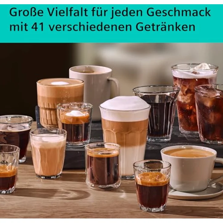 SIEMENS Kaffeevollautomat TQ727D03, farbiges Full-Touch-Display, Doppeltassenfunktion, sehr leise, schwarz – Bild 4