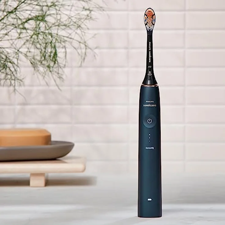 Philips Sonicare Prestige 9900 HX9992/12, Schallzahnbürste mit SenseIQ-Technologie, Erkennung, Anpassung + Pflege, All-in-One-Bürstenkopf, KI-gesteuerte Sonicare App, Nachtblau – Bild 5