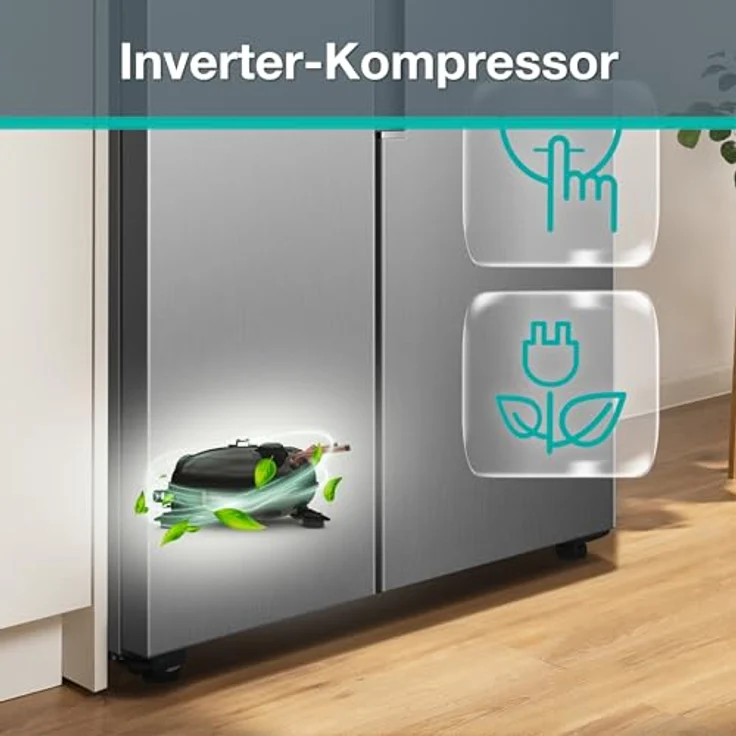 Gorenje NRM819D61X CrossDoor Kühl-/Gefrierkombination, 460 Liter, NoFrost Plus, grau, leiser Betrieb – Bild 6