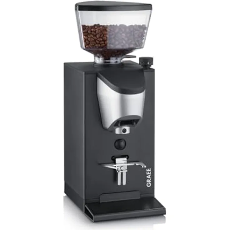 Graef Kaffeemühle CM 702, On-Demand Mahlwerk, höhenverstellbare Siebträgeraufnahme, mattschwarz