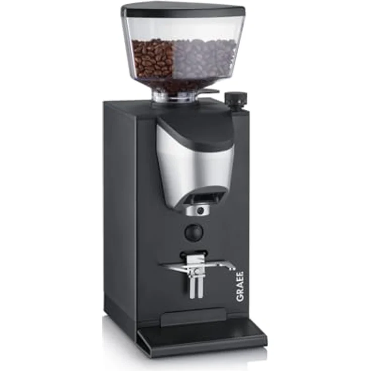 Graef Kaffeemühle CM 702, On-Demand Mahlwerk, höhenverstellbare Siebträgeraufnahme, mattschwarz – Bild 1