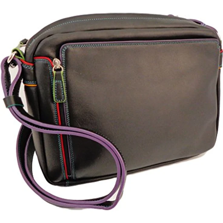Mywalit Umhängetasche Leder 23 cm, schwarz, 100% Leder, 23 cm x 6 cm x 18.5 cm – Bild 2