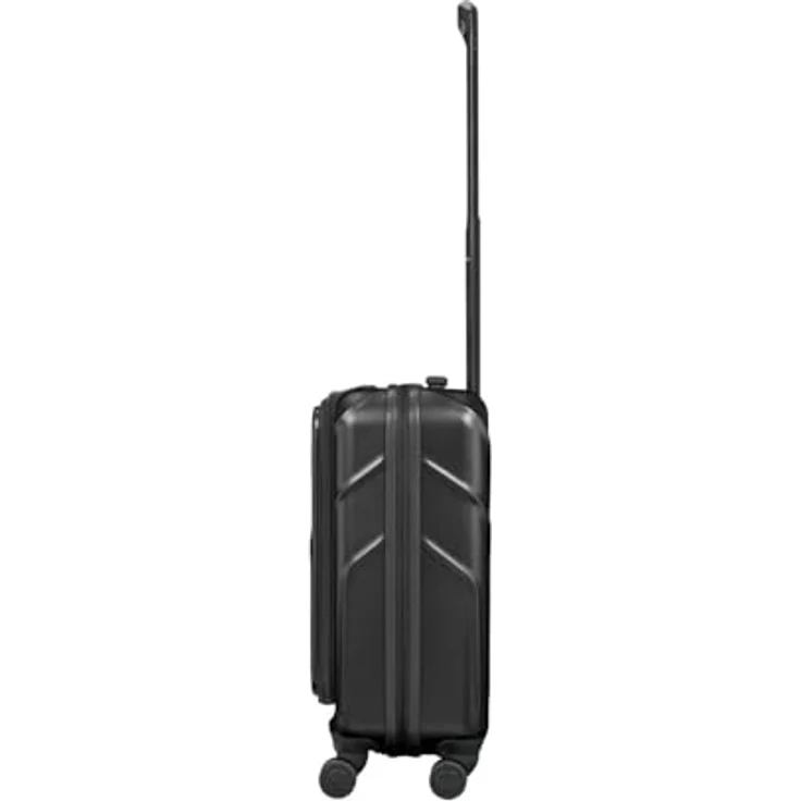 WENGER Amplix Carry-On Hartschalenkoffer, erweiterbar, 36 (45) l, Laptop- und Tabletfach, Sicherheitsschloss, Schwarz, 653323 – Bild 4