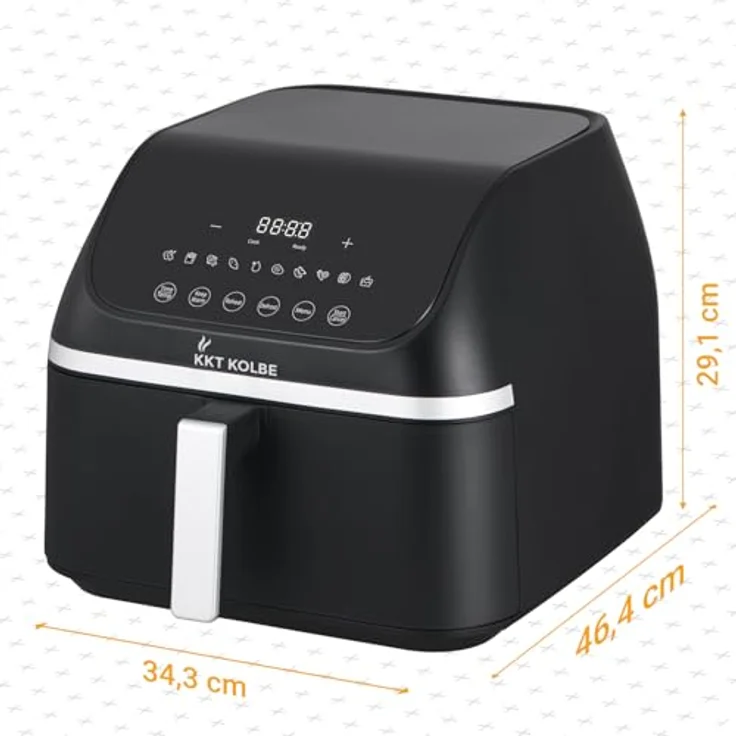 KKT KOLBE Heißluftfritteuse AF8500, 10 Programme für fettfreies Kochen, kompakt und mobil – Bild 9
