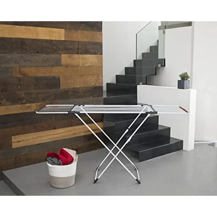 Vileda Surprise Wäscheständer, Stahl, Aluminium, weiß, 62 x 12.5 x 133 cm – Bild 4