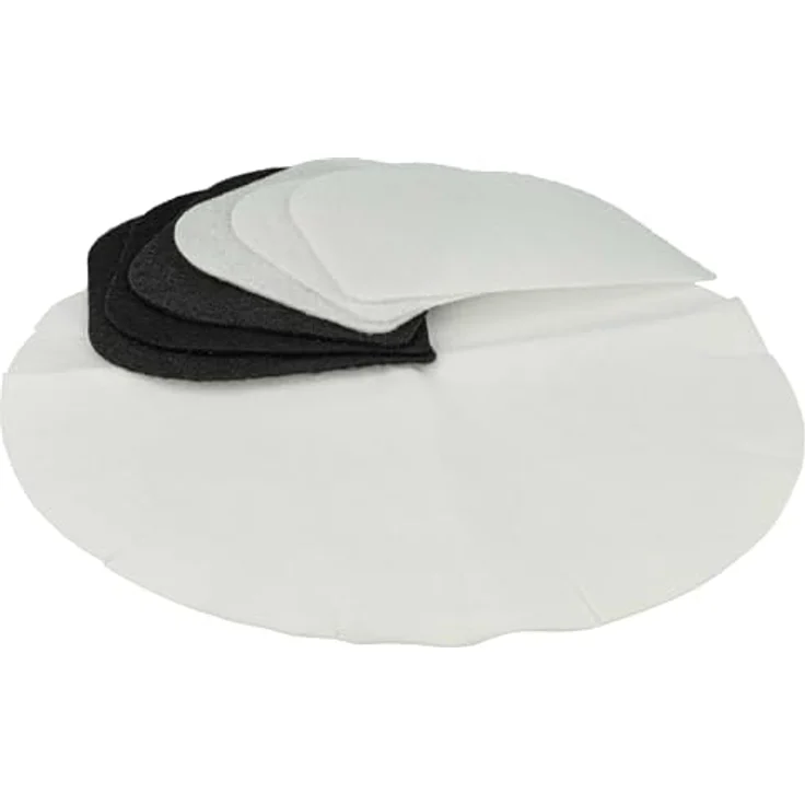 vhbw 12-tlg. Filter-Set für De Longhi 5525101500, 3x Kohlefilter schwarz, 3x Fettdunstfilter weiß, 6x Papierfilter weiß – Bild 9