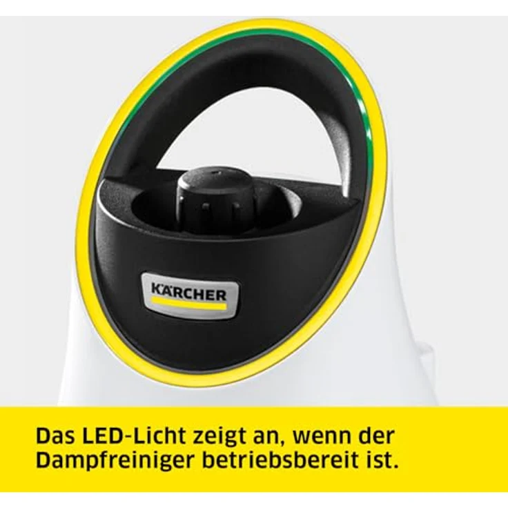 Kärcher Dampfreiniger SC 2 Deluxe, Flächenleistung: ca. 75m², Tank: 1 l, Dampfdruck: max. 3,2 bar, Aufheizzeit: 6,5 min., Heizleistung: 1.500 W, mit Bodenreinigungsset EasyFix und 3 Düsen – Bild 3