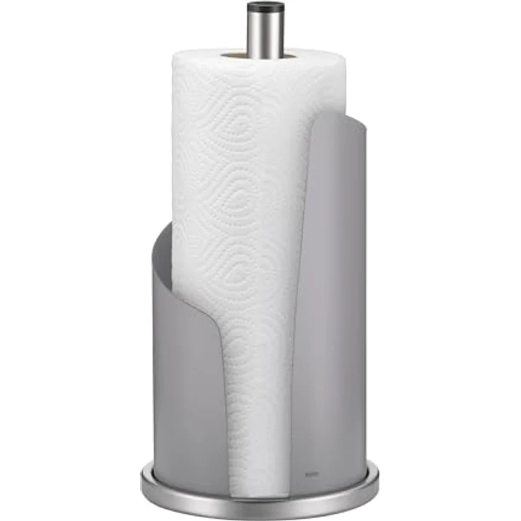 Kela 11203, Küchenrollenhalter Stella, Edelstahl-Metall, 15 cm Durchmesser, Hellgrau – Bild 2
