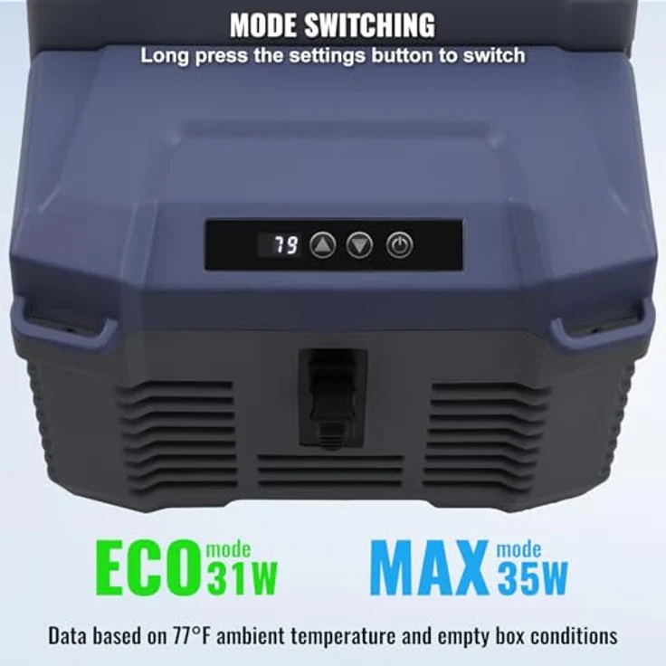 VEVOR 12 V Autokühlschrank Kühlbox, tragbarer 12 L Einzelzonen Gefrierschrank, -20~20 ℃, Bluetooth-Steuerung, leise & energieeffizient, für Outdoor, Camping, Wohnmobil – Bild 5