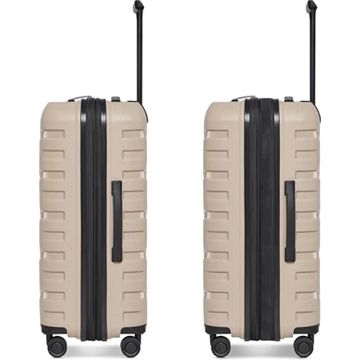 SMARTBOX Hartschalen Check-in Koffer | Mittelgroßer Trolley 45 x 28 x 66 cm | 71 auf 80 Liter erweiterbar | aus hochwertigem Polypropylen | 4 Doppelrollen & TSA-Schloss | leichte 3,8 kg (Edition 01) – Bild 2