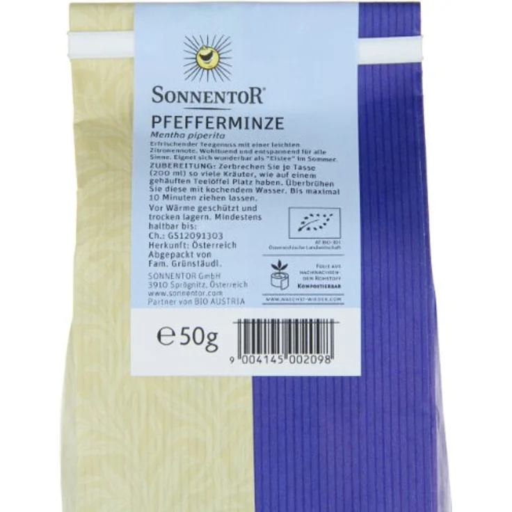 Sonnentor "Pfefferminze" Bio-Tee, 50g loser Tee – Bild 6
