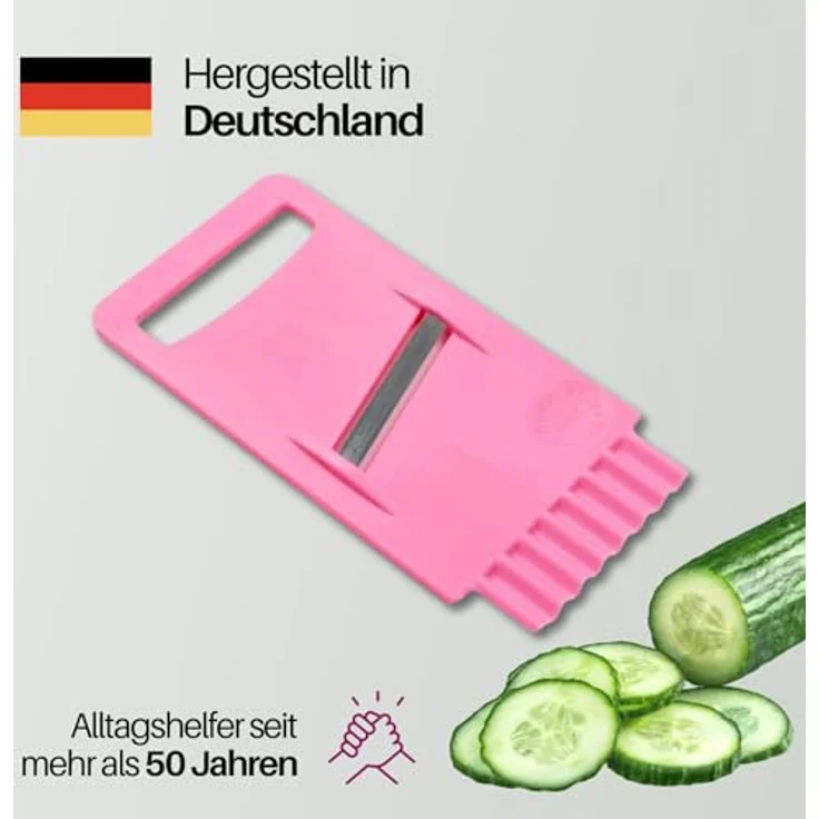 Buchsteiner Gemüsehobel, Steel, rosa, 17cm – Bild 5