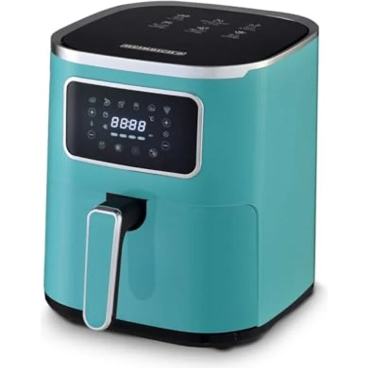 Heinrich's Heißluftfritteuse HFR 8216 ZIELONA Grün 1450 W 5 L, Antihaftbeschichtung, integrierter Timer – Bild 4