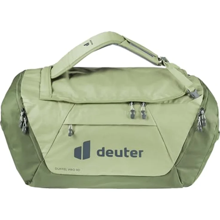 Deuter Duffel Pro 90, Sporttasche aus 50% recyceltem TPU mit 50 Litern Volumen, wasserabweisend, multifunktional als Rucksack nutzbar, schwarz – Bild 2