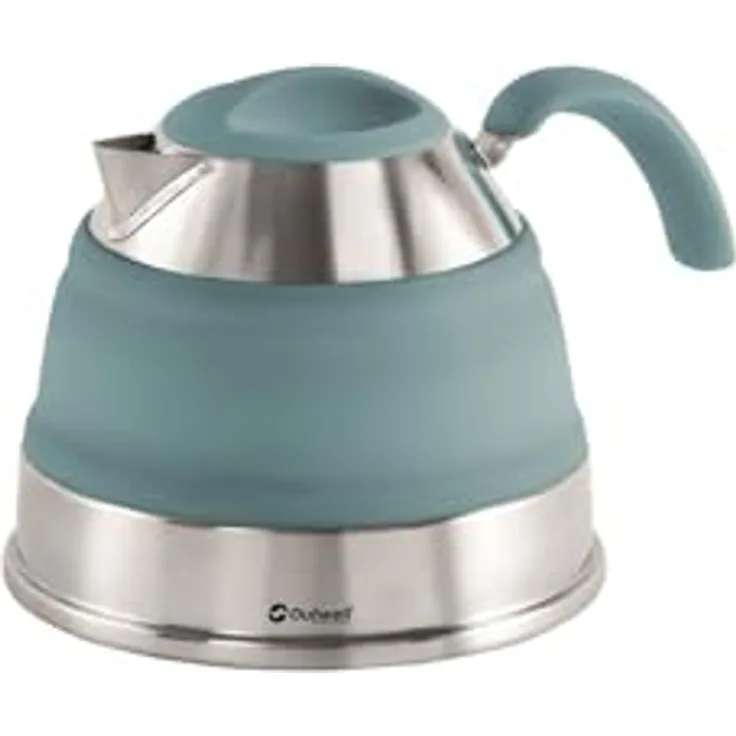 Outwell Collaps Kettle Blau 1,5 l, Wasserkocher mit zusammenklappbarem Design und Pfeife