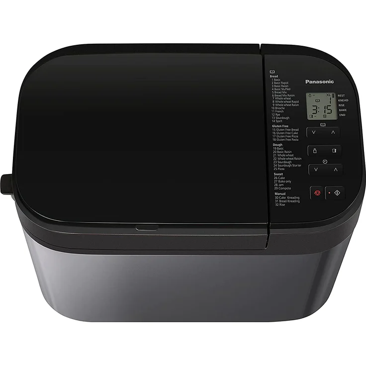 Panasonic SD-YR2540 Brotbackautomat, 550W, 32 Programme, Timer, ‎Aluminium, Kunststoff, schwarz – Bild 3