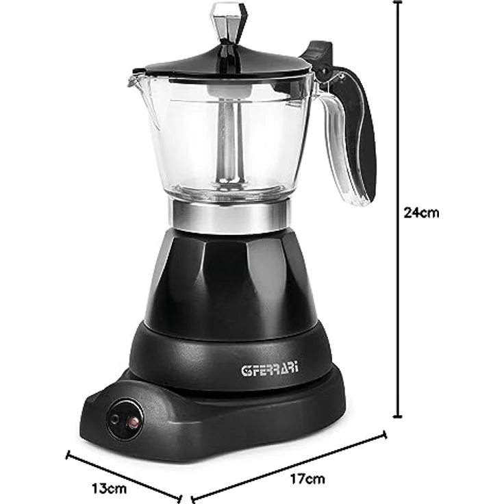 G3Ferrari G10028 elektrischer Espressobereiter Bonjour für 3 Tassen mit Warmhaltefunktion – Bild 8