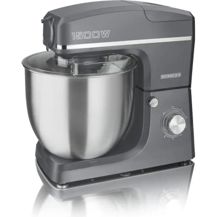 Heinrich´s HKM 8083 3in1 Küchenmaschine, 1500 W, 10 l Schüssel, 6 Geschwindigkeiten, Multifunktional, mit Knetmaschine, Fleischwolf und Mixer – Bild 5