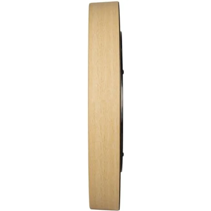 Maul 9051470 Quarz Wanduhr, 30cm Holzoptik mit schleichendem Sekundenzeiger, weißes Ziffernblatt – Bild 9