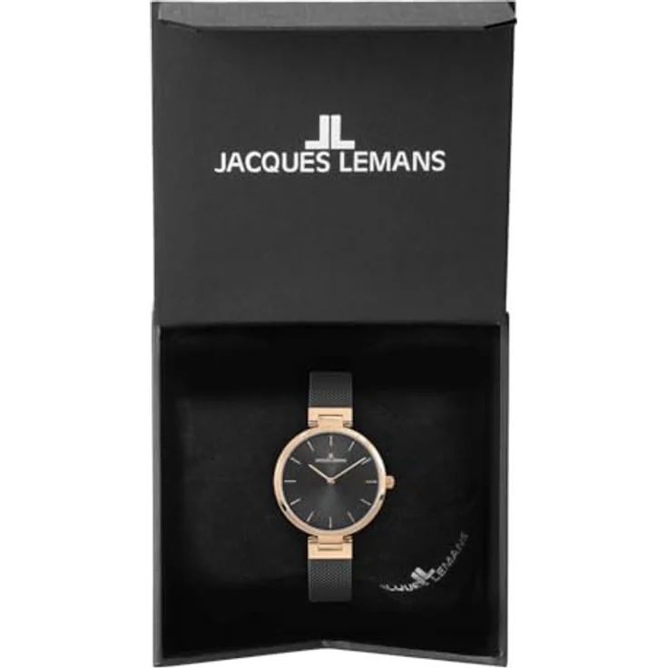 Jacques Lemans Armbanduhr Damen Milano Classic 1 2110J, Quarzuhr, 34 mm, silber – Bild 5