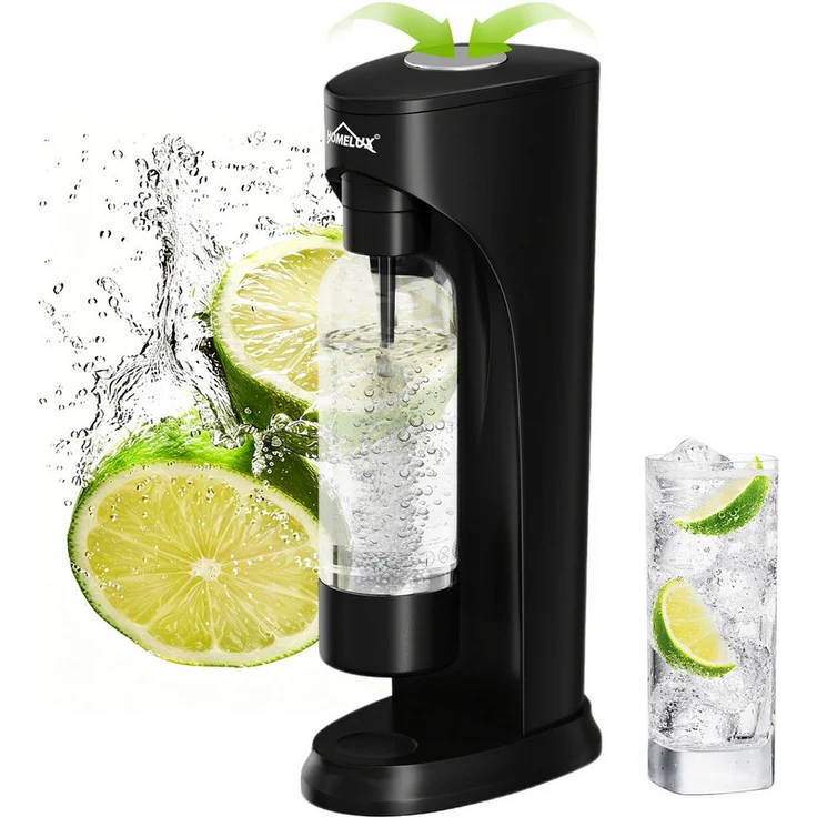 HOMELUX Wassersprudler Sprudelwasser Maschine mit 1 BPA-freier PET-Flasche, Set ohne CO2 Zylinder, Wasser Sprudel Gerät, Soda Maker