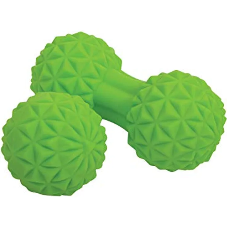 Schildkröt Unisex – Erwachsene Massage, Duo-Ball Plus Massageball mit Noppen Ø 60mm, Grün, Selbstmassage-Set, zur Muskelentspannung, 960151, Mehrfarbig, One Size