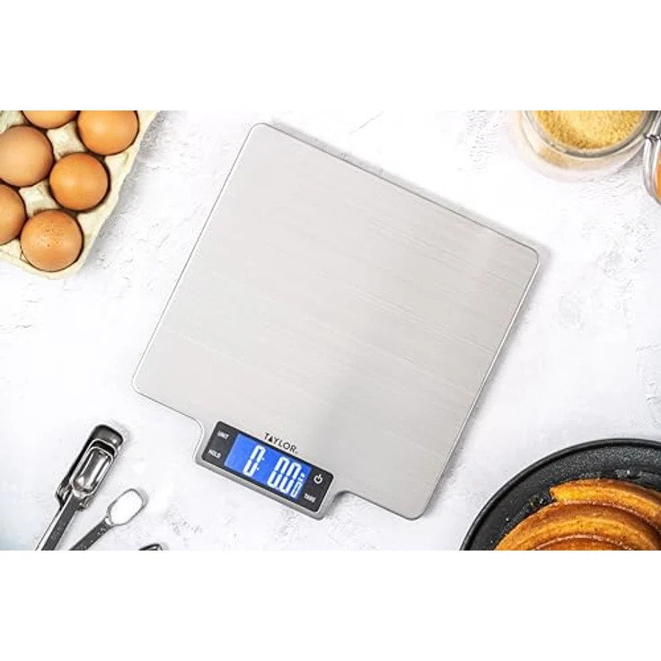 Taylor TYPSCALE10HP Pro Large Platform Kitchen Scales with Tare in Gift Box, Stainless Steel – Bild 5
